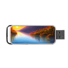 Immaculate Sunset Portable Usb Flash (one Side) by GardenOfOphir