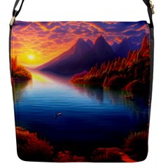 Immaculate Sunset Flap Closure Messenger Bag (s) by GardenOfOphir