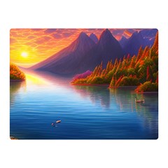 Immaculate Sunset Premium Plush Fleece Blanket (mini) by GardenOfOphir