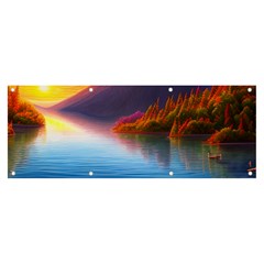 Immaculate Sunset Banner and Sign 8  x 3 