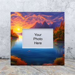 Immaculate Sunset White Box Photo Frame 4  X 6  by GardenOfOphir