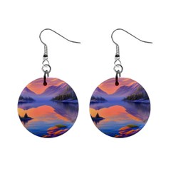 Loveliest Sunset Mini Button Earrings by GardenOfOphir