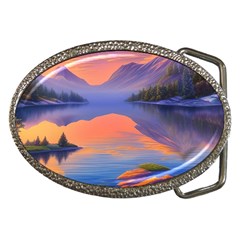 Loveliest Sunset Belt Buckles by GardenOfOphir