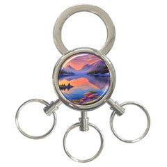 Loveliest Sunset 3-ring Key Chain by GardenOfOphir