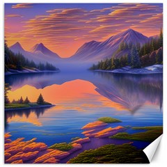 Loveliest Sunset Canvas 12  X 12  by GardenOfOphir