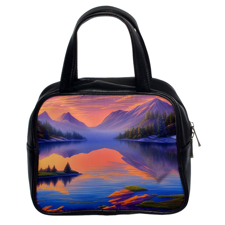 Loveliest Sunset Classic Handbag (Two Sides)