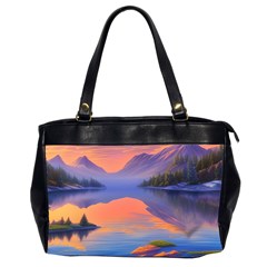 Loveliest Sunset Oversize Office Handbag (2 Sides) by GardenOfOphir