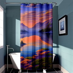 Loveliest Sunset Shower Curtain 36  X 72  (stall)  by GardenOfOphir