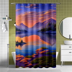 Loveliest Sunset Shower Curtain 48  X 72  (small)  by GardenOfOphir