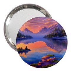 Loveliest Sunset 3  Handbag Mirrors by GardenOfOphir