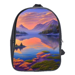 Loveliest Sunset School Bag (xl) by GardenOfOphir