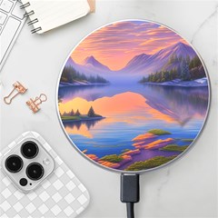 Loveliest Sunset Wireless Fast Charger(white) by GardenOfOphir