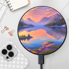 Loveliest Sunset Wireless Fast Charger(black) by GardenOfOphir