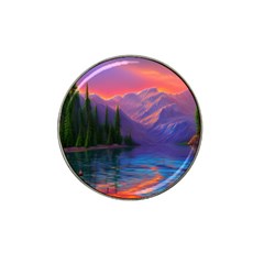 Magnificent Sunset Hat Clip Ball Marker (4 Pack) by GardenOfOphir