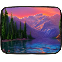 Magnificent Sunset Fleece Blanket (mini) by GardenOfOphir