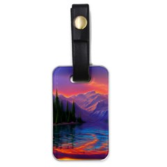 Magnificent Sunset Luggage Tag (one Side) by GardenOfOphir