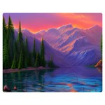 Magnificent Sunset One Side Premium Plush Fleece Blanket (Medium) 60 x50  Blanket Front