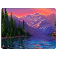 Magnificent Sunset One Side Premium Plush Fleece Blanket (extra Small)