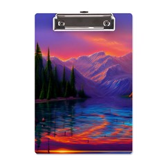 Magnificent Sunset A5 Acrylic Clipboard by GardenOfOphir