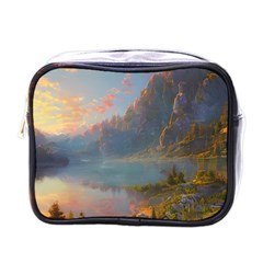 Marvelous Sunset Mini Toiletries Bag (one Side) by GardenOfOphir