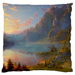 Marvelous Sunset Large Cushion Case (one Side) by GardenOfOphir