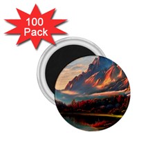 Opulent Sunset 1 75  Magnets (100 Pack)  by GardenOfOphir