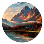 Opulent Sunset Magnet 5  (Round) Front