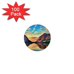 Portentous Sunset 1  Mini Buttons (100 Pack)  by GardenOfOphir