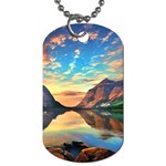 Portentous Sunset Dog Tag (One Side) Front