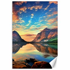 Portentous Sunset Canvas 24  X 36  by GardenOfOphir