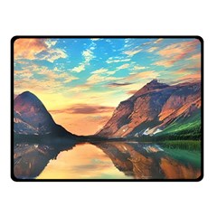 Portentous Sunset One Side Fleece Blanket (small) by GardenOfOphir