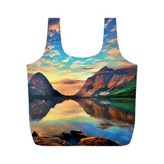 Portentous Sunset Full Print Recycle Bag (m) by GardenOfOphir