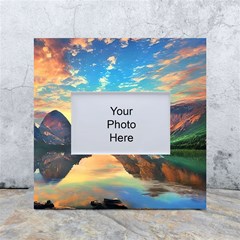 Portentous Sunset White Box Photo Frame 4  X 6  by GardenOfOphir