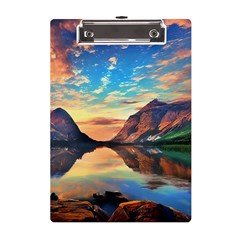 Portentous Sunset A5 Acrylic Clipboard by GardenOfOphir