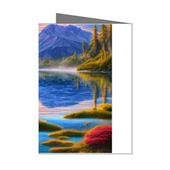 Romantic Lake Sunset Mini Greeting Cards (pkg Of 8) by GardenOfOphir