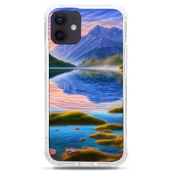 Romantic Lake Sunset Iphone 12 Mini Tpu Uv Print Case	 by GardenOfOphir