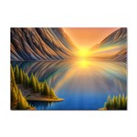 Remarkable Lake Sunset Sticker A4 (10 pack) Front