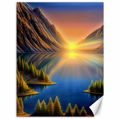 Remarkable Lake Sunset Canvas 36  X 48  by GardenOfOphir