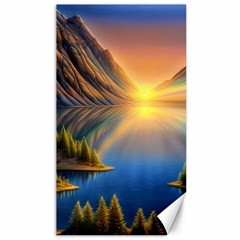 Remarkable Lake Sunset Canvas 40  X 72  by GardenOfOphir