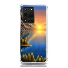 Remarkable Lake Sunset Samsung Galaxy S20 Ultra 6 9 Inch Tpu Uv Case by GardenOfOphir