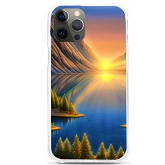 Remarkable Lake Sunset Iphone 12 Pro Max Tpu Uv Print Case by GardenOfOphir