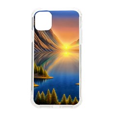 Remarkable Lake Sunset Iphone 11 Tpu Uv Print Case by GardenOfOphir