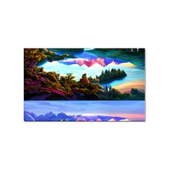 Solemn Soft Pastel Sunset Sticker Rectangular (10 Pack)