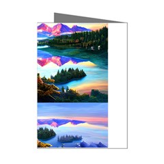 Solemn Soft Pastel Sunset Mini Greeting Cards (pkg Of 8) by GardenOfOphir