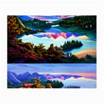 Solemn Soft Pastel Sunset Small Glasses Cloth (2 Sides) Front