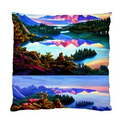 Solemn Soft Pastel Sunset Standard Cushion Case (one Side) by GardenOfOphir