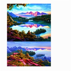 Solemn Soft Pastel Sunset Large Garden Flag (two Sides) by GardenOfOphir