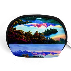 Solemn Soft Pastel Sunset Accessory Pouch (medium) by GardenOfOphir