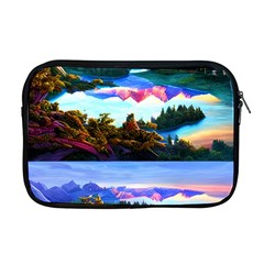 Solemn Soft Pastel Sunset Apple Macbook Pro 17  Zipper Case by GardenOfOphir