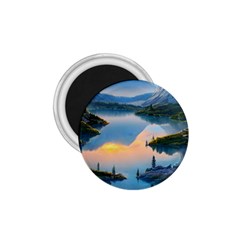 Somber Lake Sunset 1 75  Magnets by GardenOfOphir